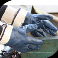 SRSAFETY Smooth nitrile chemical gloves/oil resistant gloves,heavy duty safety cuff gloves